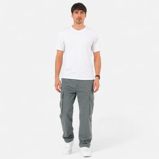 Velour Mode | Pantalon Cargo Décontracté Homme – Grandes Poches, Style Utilitaire Élégant