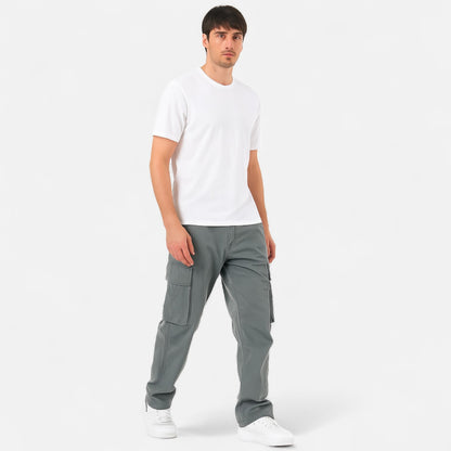 Velour Mode | Pantalon Cargo Décontracté Homme – Grandes Poches, Style Utilitaire Élégant