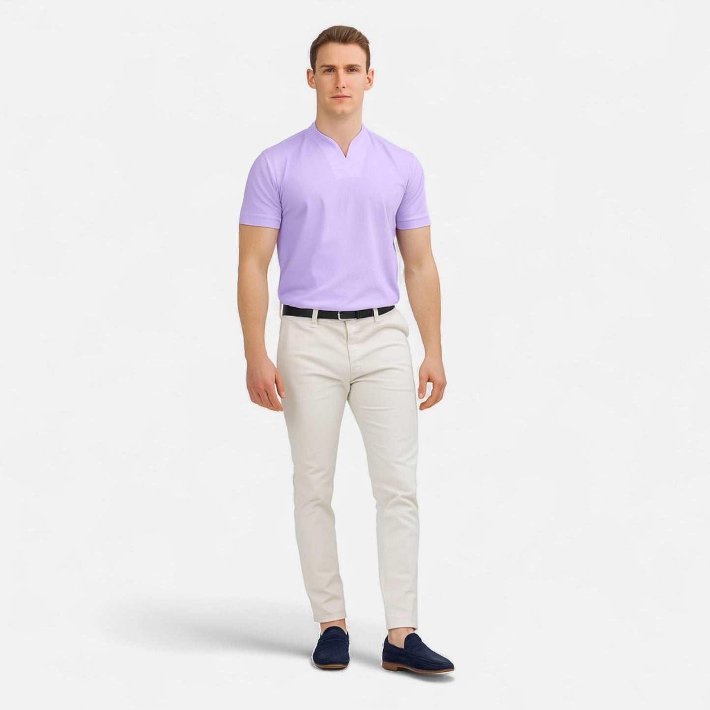 Velour Mode | T-shirt Homme Manches Courtes – Élégance Active, Style Business Décontracté