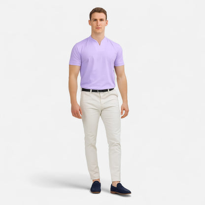 Velour Mode | T-shirt Homme Manches Courtes – Élégance Active, Style Business Décontracté