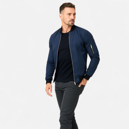 Velour Mode | Blouson Bomber Homme – Style Urbain, Silhouette Structurée