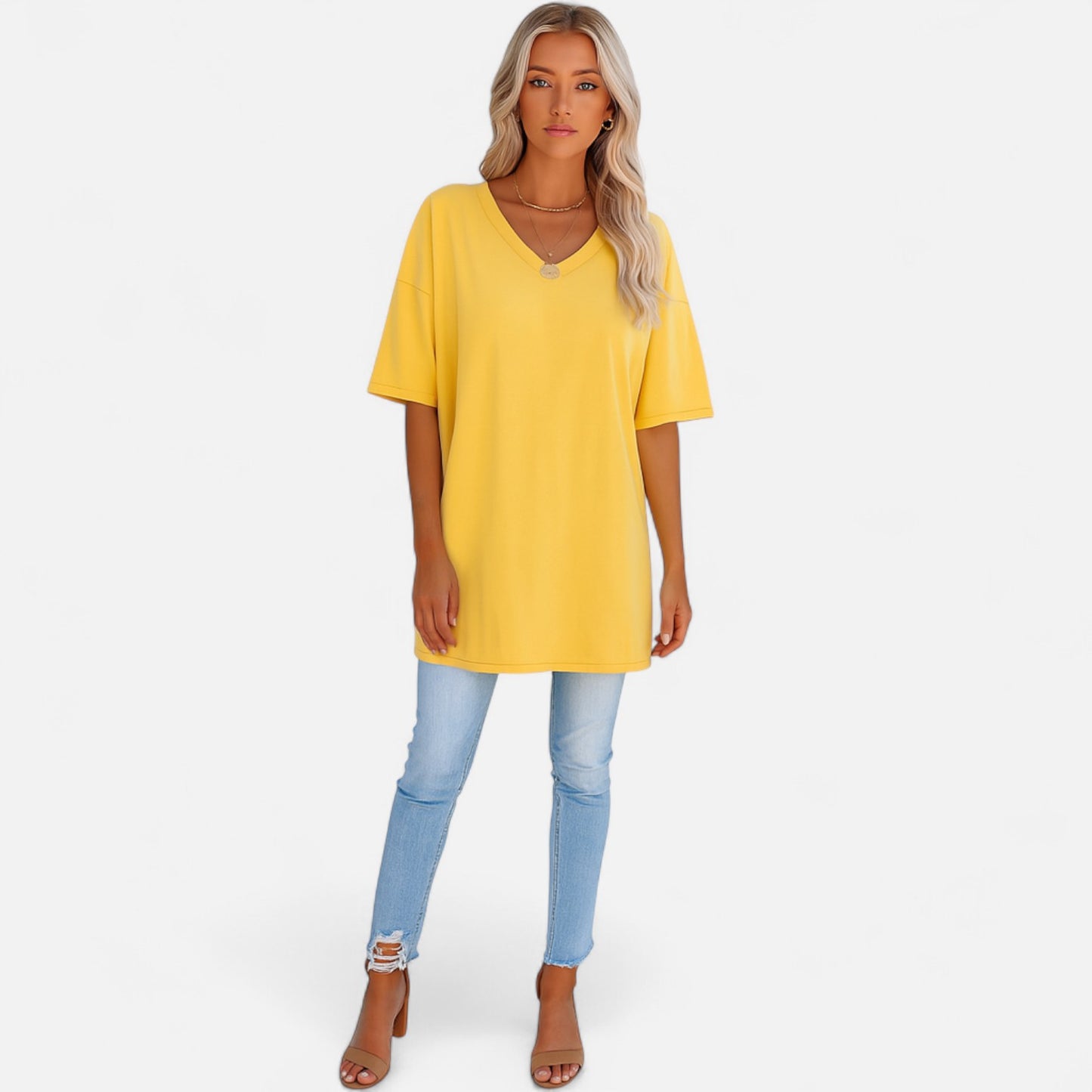 Velour Mode | Chemise Femme Épaules Tombantes en Coton – Décontraction Élégante, Confort Haut de Gamme