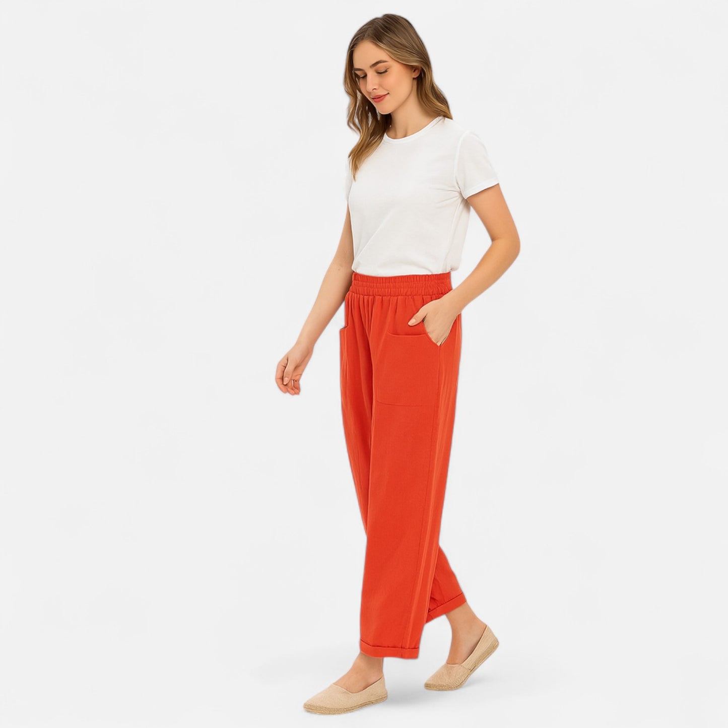 Velour Mode | Pantalon Femme Taille Haute – Allure Élancée, Élégance Structurée