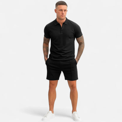 Velour Mode | Ensemble Polo et Short Homme en Coton Classique