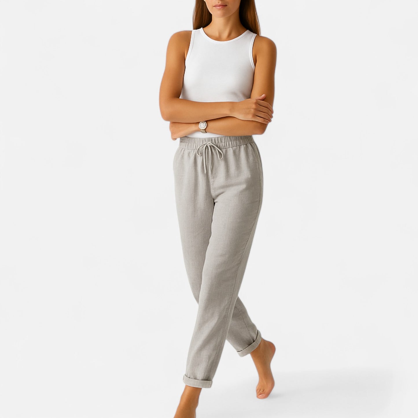 Velour Mode | Pantalon en Lin pour Femme – Légèreté et Élégance Décontractée