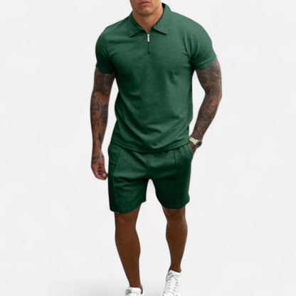 Velour Mode | Ensemble Polo et Short Homme en Coton Classique