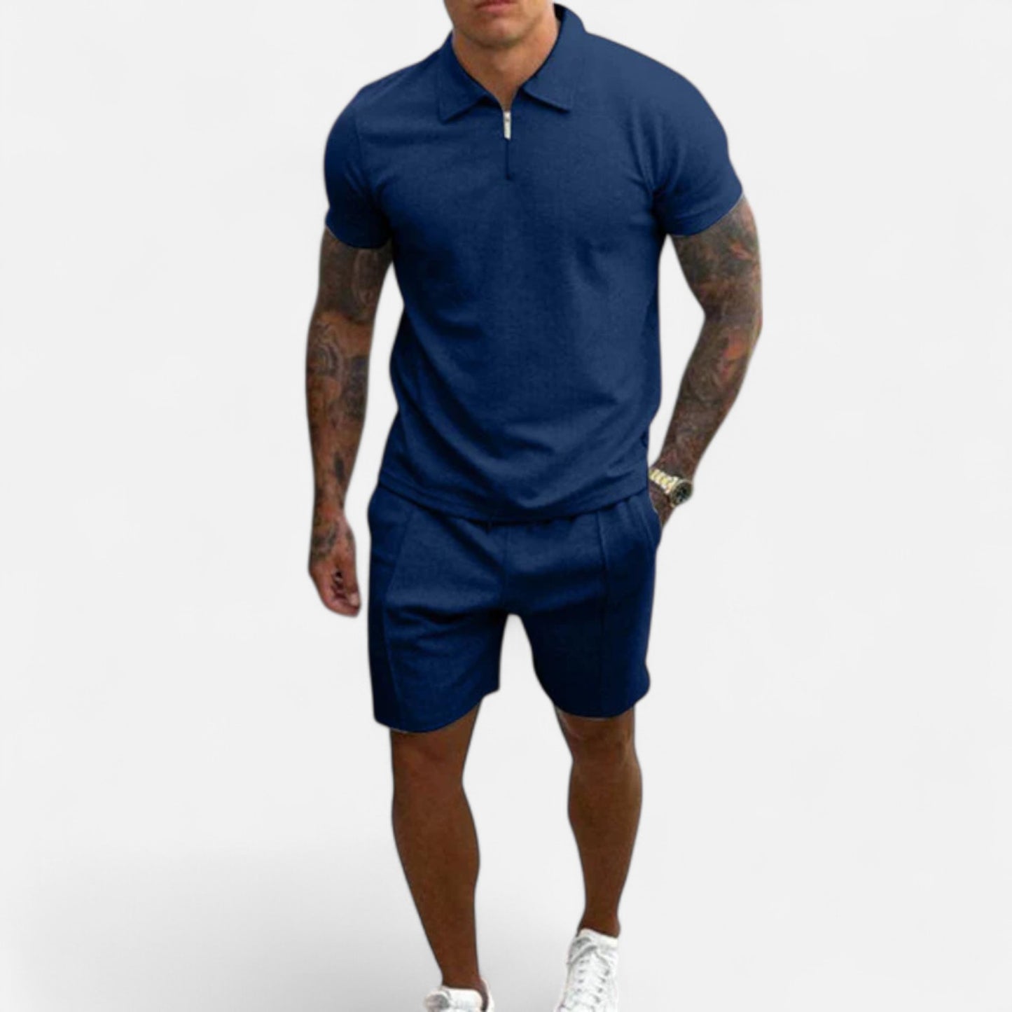 Velour Mode | Ensemble Polo et Short Homme en Coton Classique