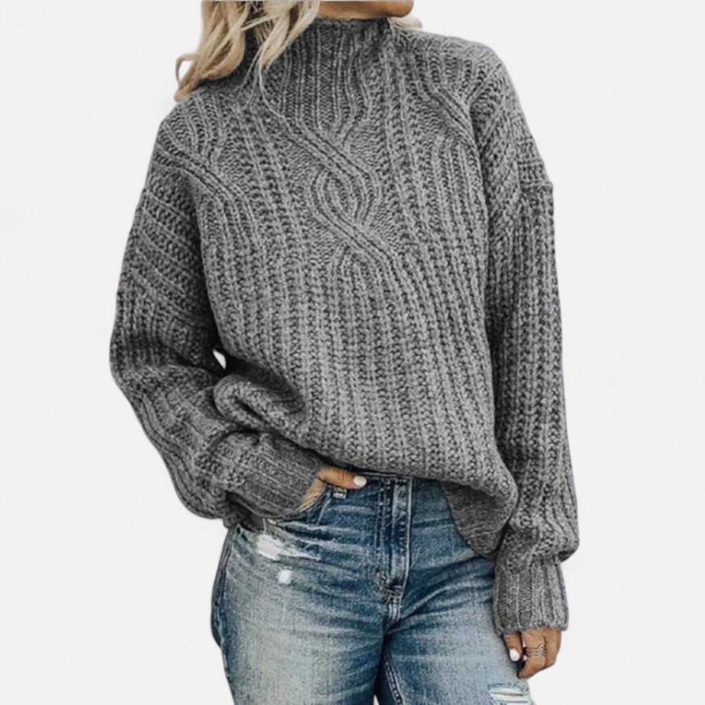 Velour Mode | Pulls en maille col roulé pour femme