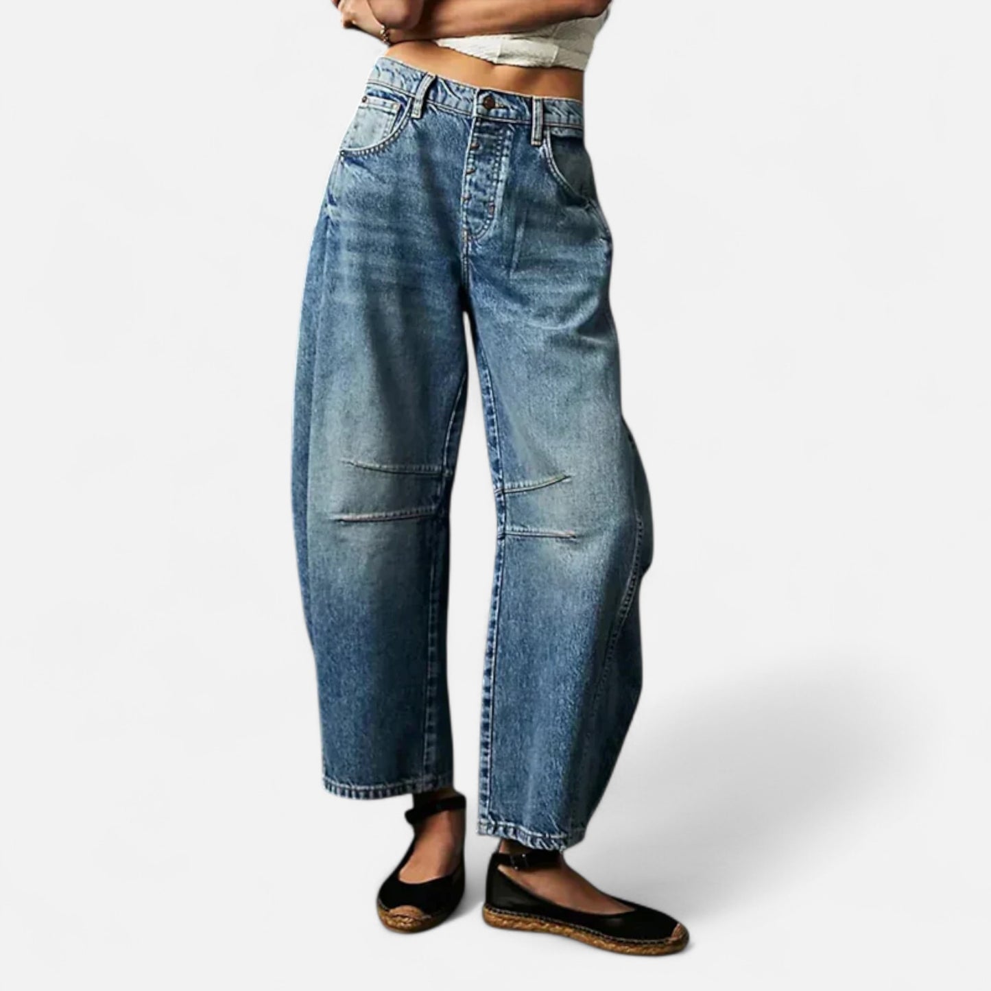 Velour Mode | Jean en denim coupe ample pour femme