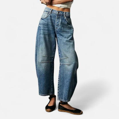 Velour Mode | Jean en denim coupe ample pour femme