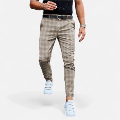 Velour Mode | Chino à carreaux élégant pour homme