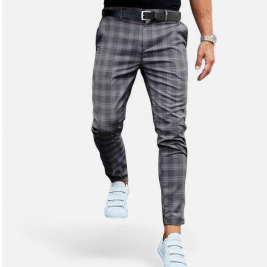 Velour Mode | Chino à carreaux élégant pour homme