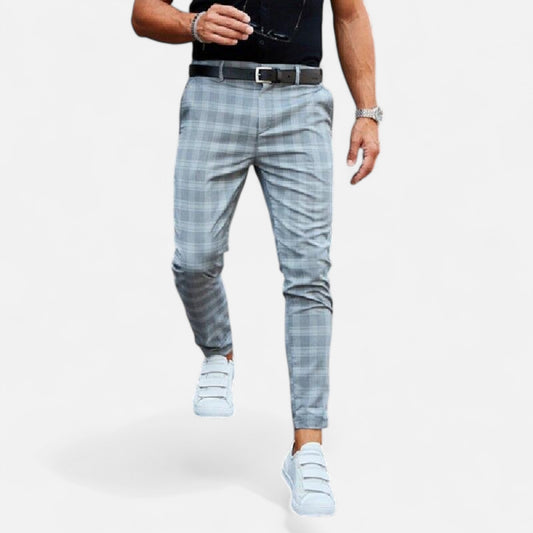 Velour Mode | Chino à carreaux élégant pour homme