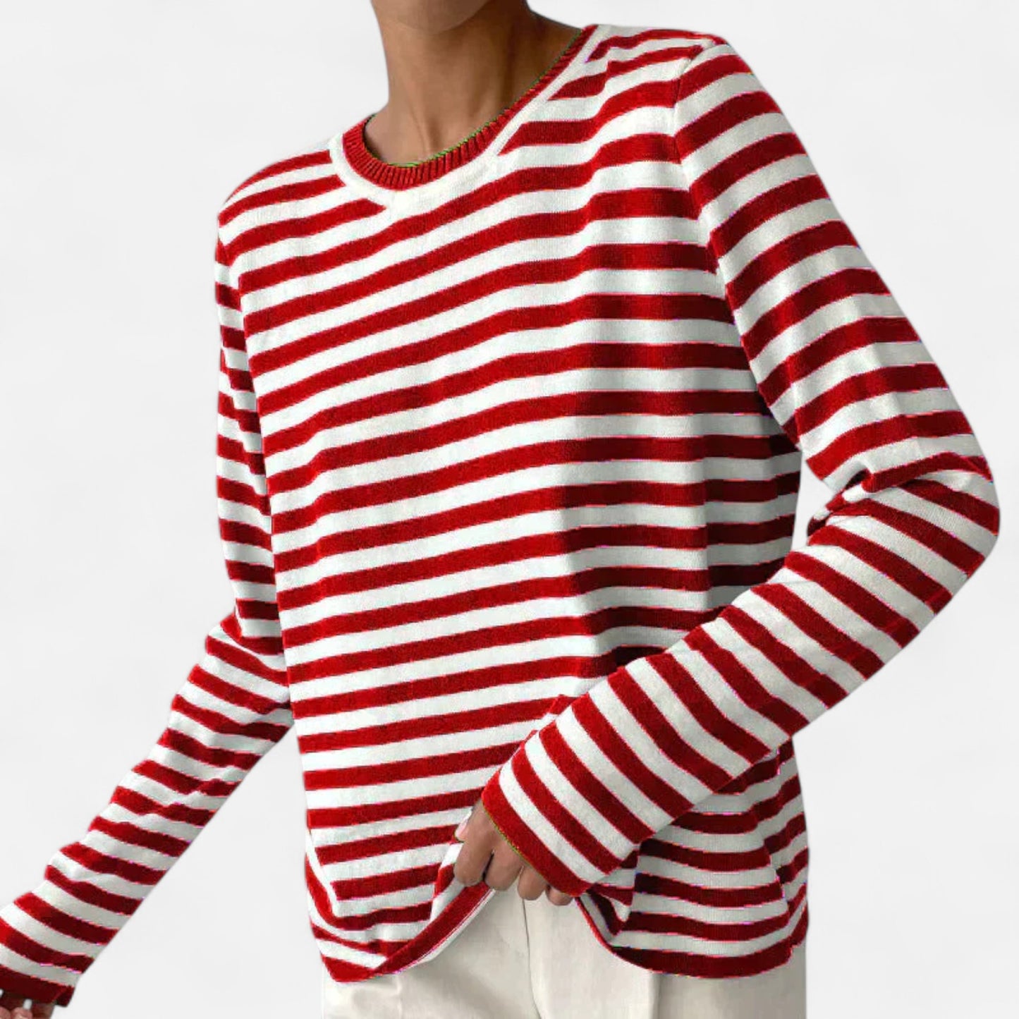 Velour Mode | Haut estival chic à rayures fines