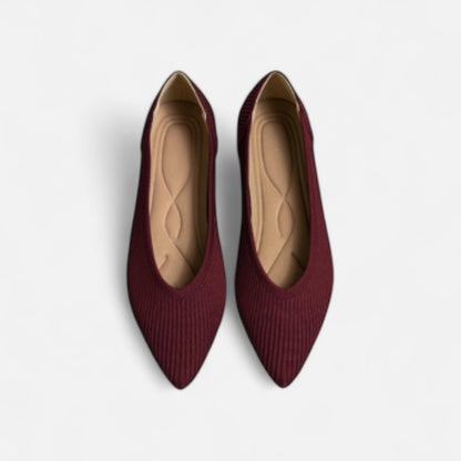 Velour Mode | Ballerines Femme en Maille à Bout Pointu – Confort Élégant au Quotidien