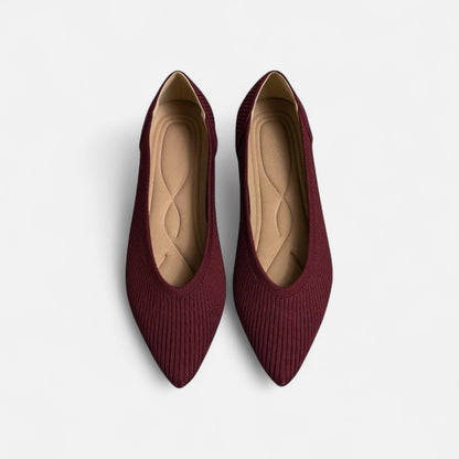 Velour Mode | Ballerines Femme en Tricot à Bout Pointu – Légèreté et Élégance au Quotidien