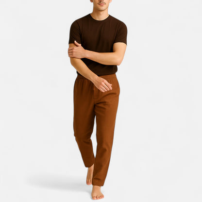 Velour Mode | Pantalon en Lin pour Homme – Légèreté Naturelle et Élégance Décontractée