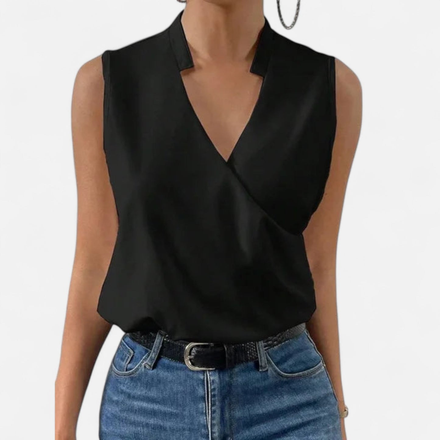 Velour Mode | Haut d'Été Femme Col V – Douceur Légère, Élégance Naturelle