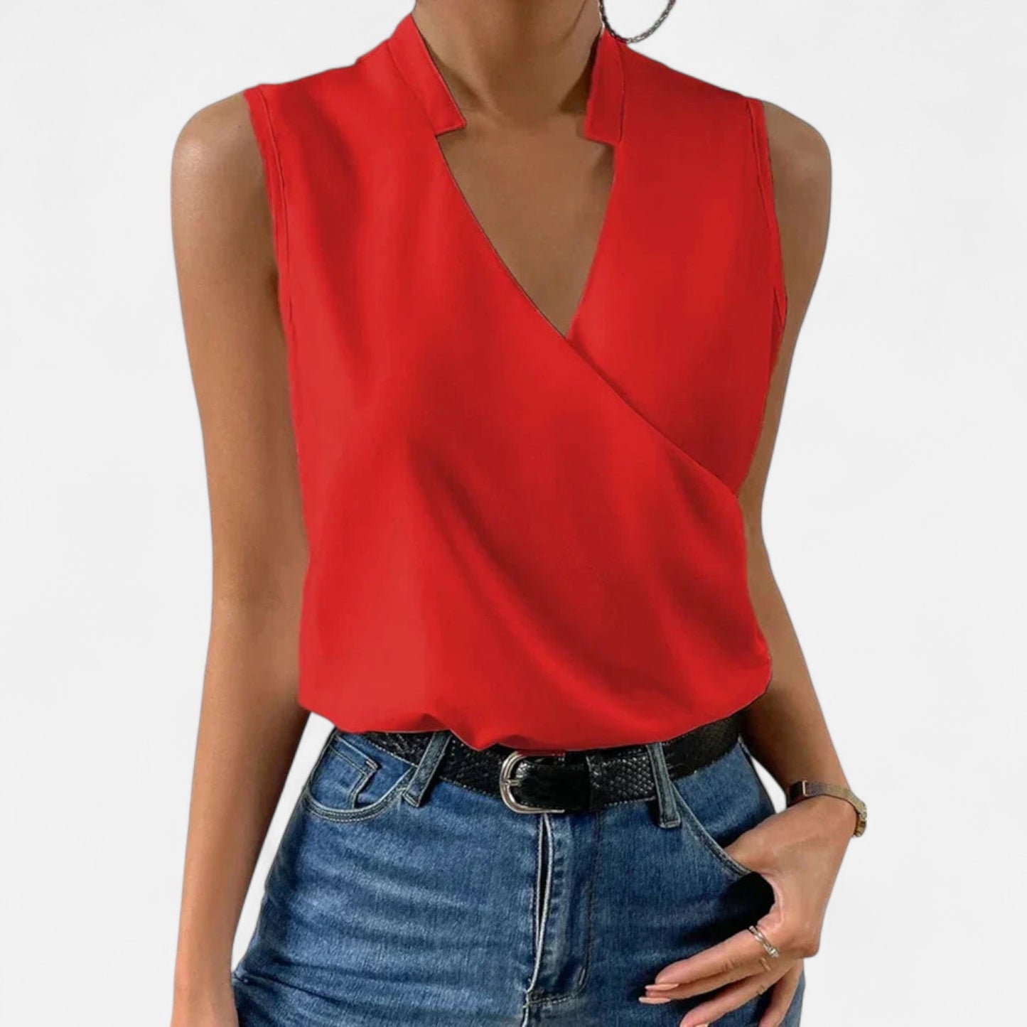 Velour Mode | Haut d'Été Femme Col V – Douceur Légère, Élégance Naturelle