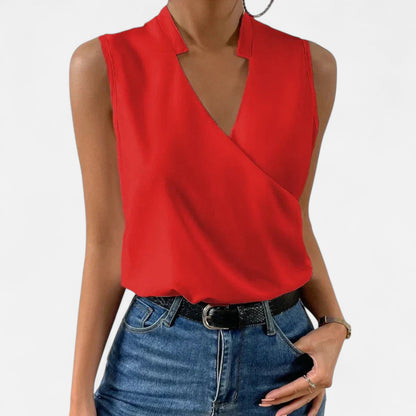 Velour Mode | Haut d'Été Femme Col V – Douceur Légère, Élégance Naturelle