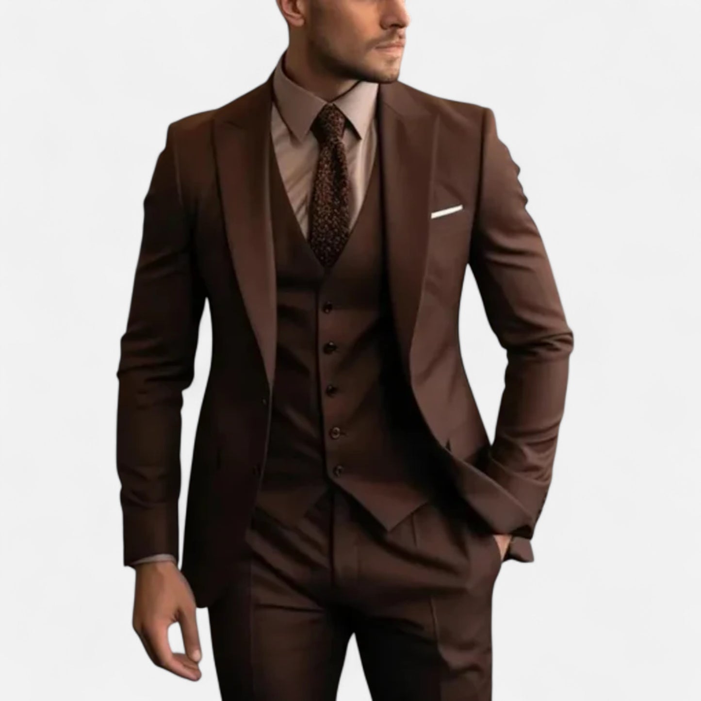 Velour Mode | Costume trois pièces élégant mariage homme