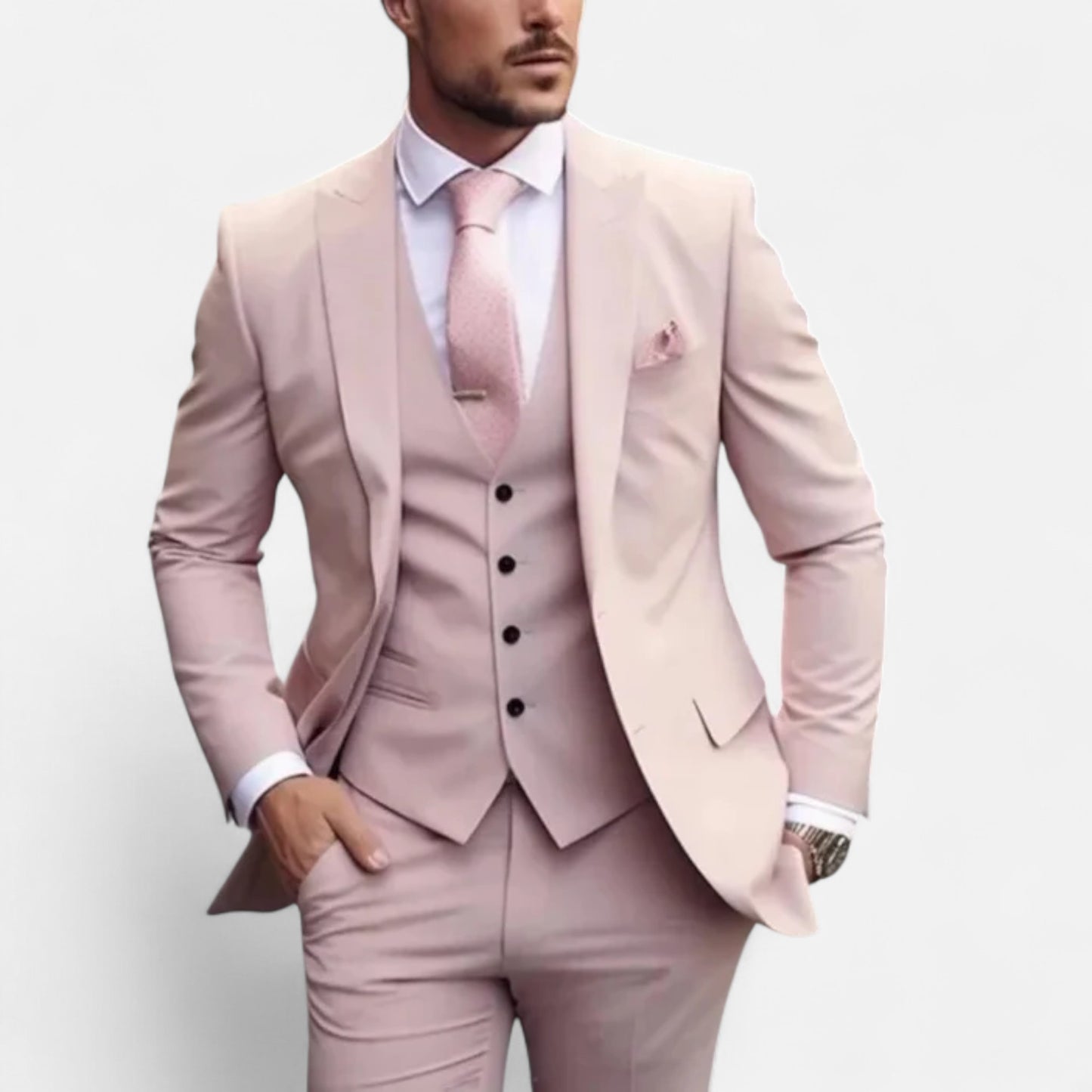 Velour Mode | Costume trois pièces élégant mariage homme
