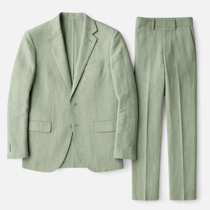 Velour Mode | Costume en lin classique pour homme