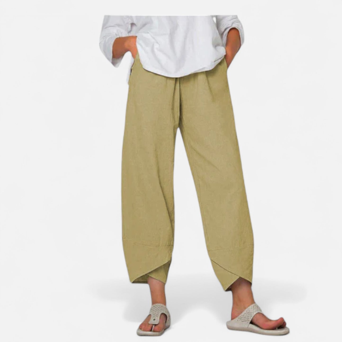 Velour Mode | Pantalon Femme en Tissu Léger – Fluidité Naturelle, Élégance Aérienne