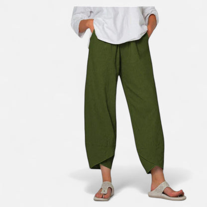 Velour Mode | Pantalon Femme en Tissu Léger – Fluidité Naturelle, Élégance Aérienne
