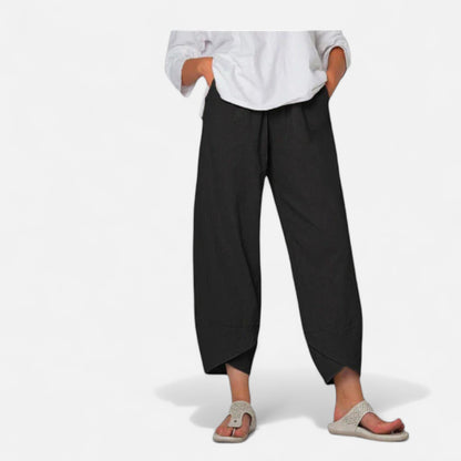 Velour Mode | Pantalon Femme en Tissu Léger – Fluidité Naturelle, Élégance Aérienne