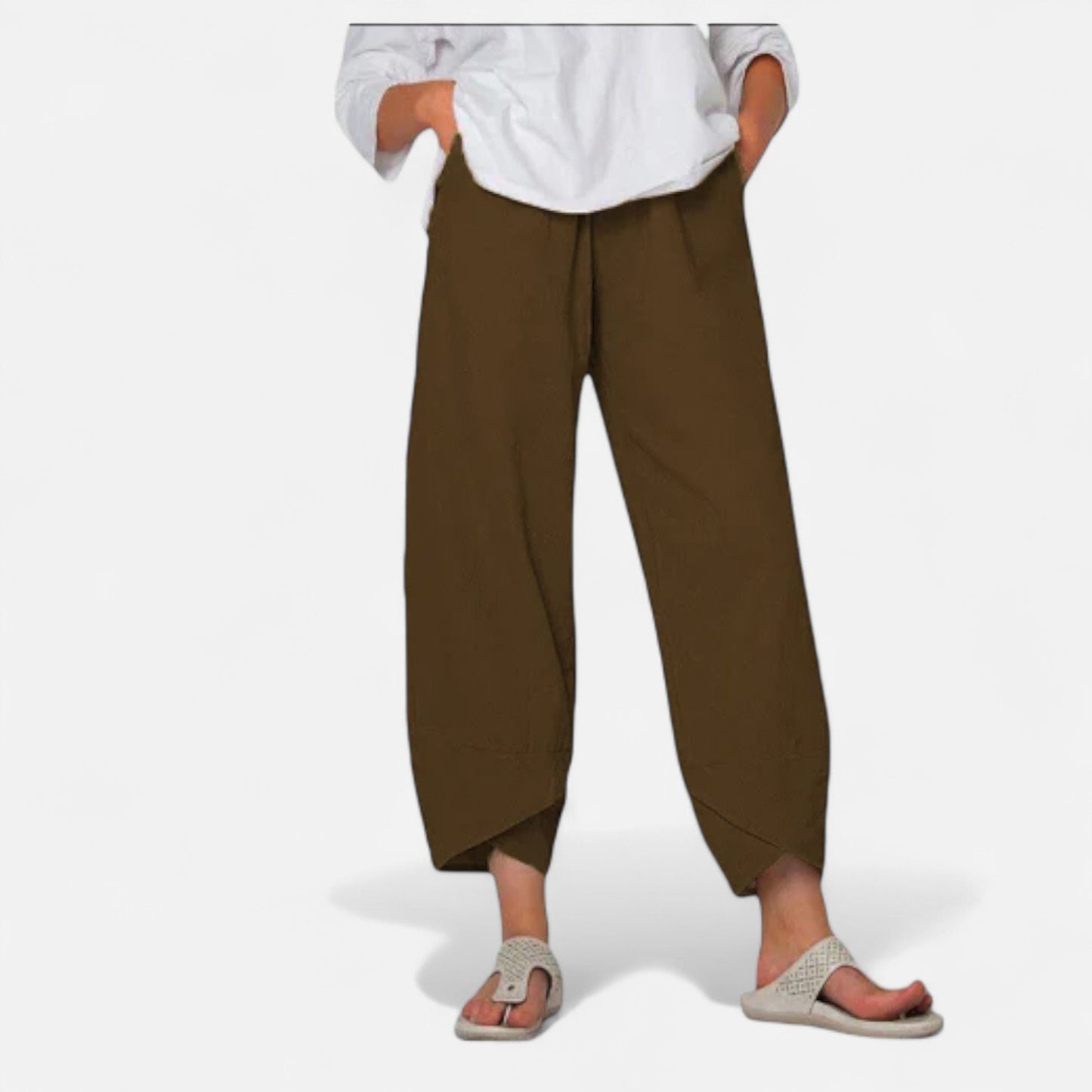Velour Mode | Pantalon Femme en Tissu Léger – Fluidité Naturelle, Élégance Aérienne