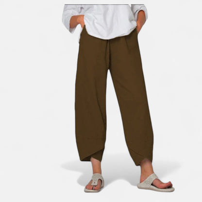 Velour Mode | Pantalon Femme en Tissu Léger – Fluidité Naturelle, Élégance Aérienne