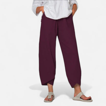 Velour Mode | Pantalon Femme en Tissu Léger – Fluidité Naturelle, Élégance Aérienne