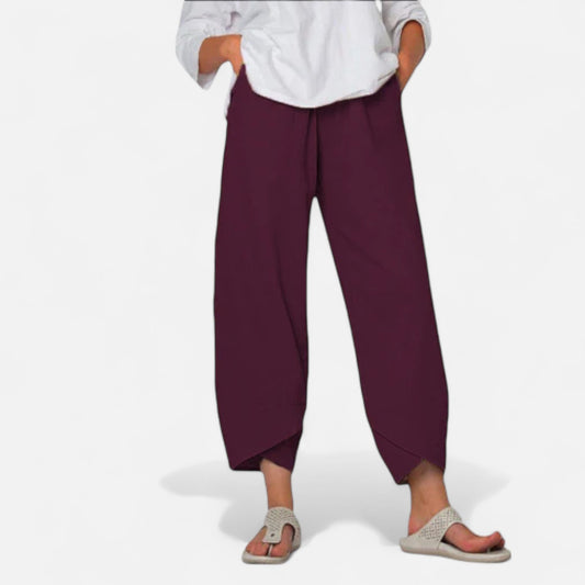 Velour Mode | Pantalon Femme en Tissu Léger – Fluidité Naturelle, Élégance Aérienne