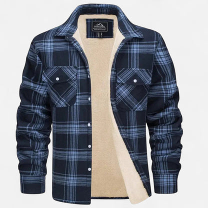 Velour Mode | Veste Femme à Carreaux avec Boutonnage et Doublure Intérieure