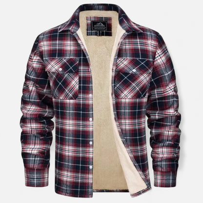 Velour Mode | Veste Femme à Carreaux avec Boutonnage et Doublure Intérieure
