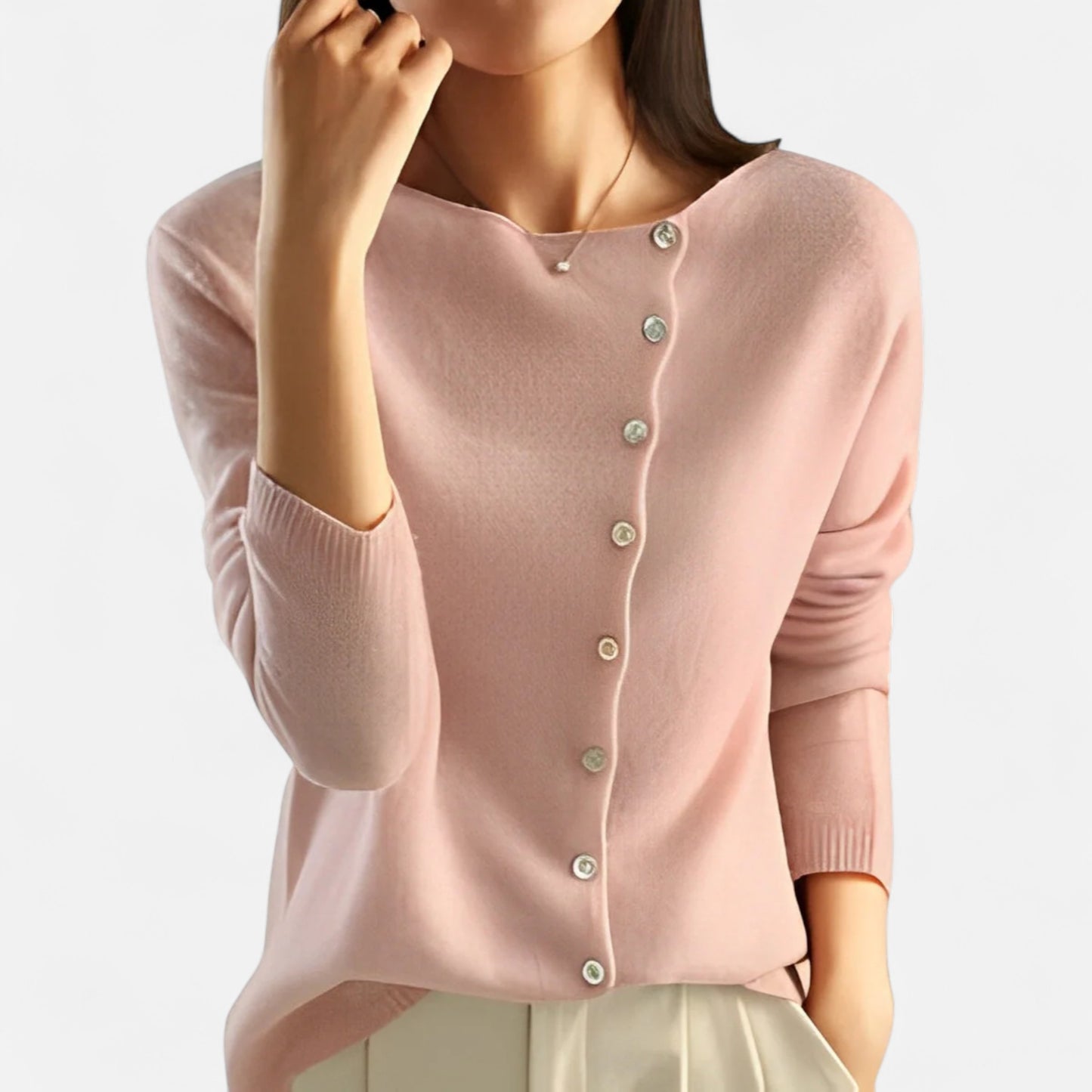 Velour Mode | Pull Élégant Femme en Maille Fine Structurée