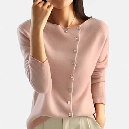 Velour Mode | Pull Élégant Femme en Maille Fine Structurée