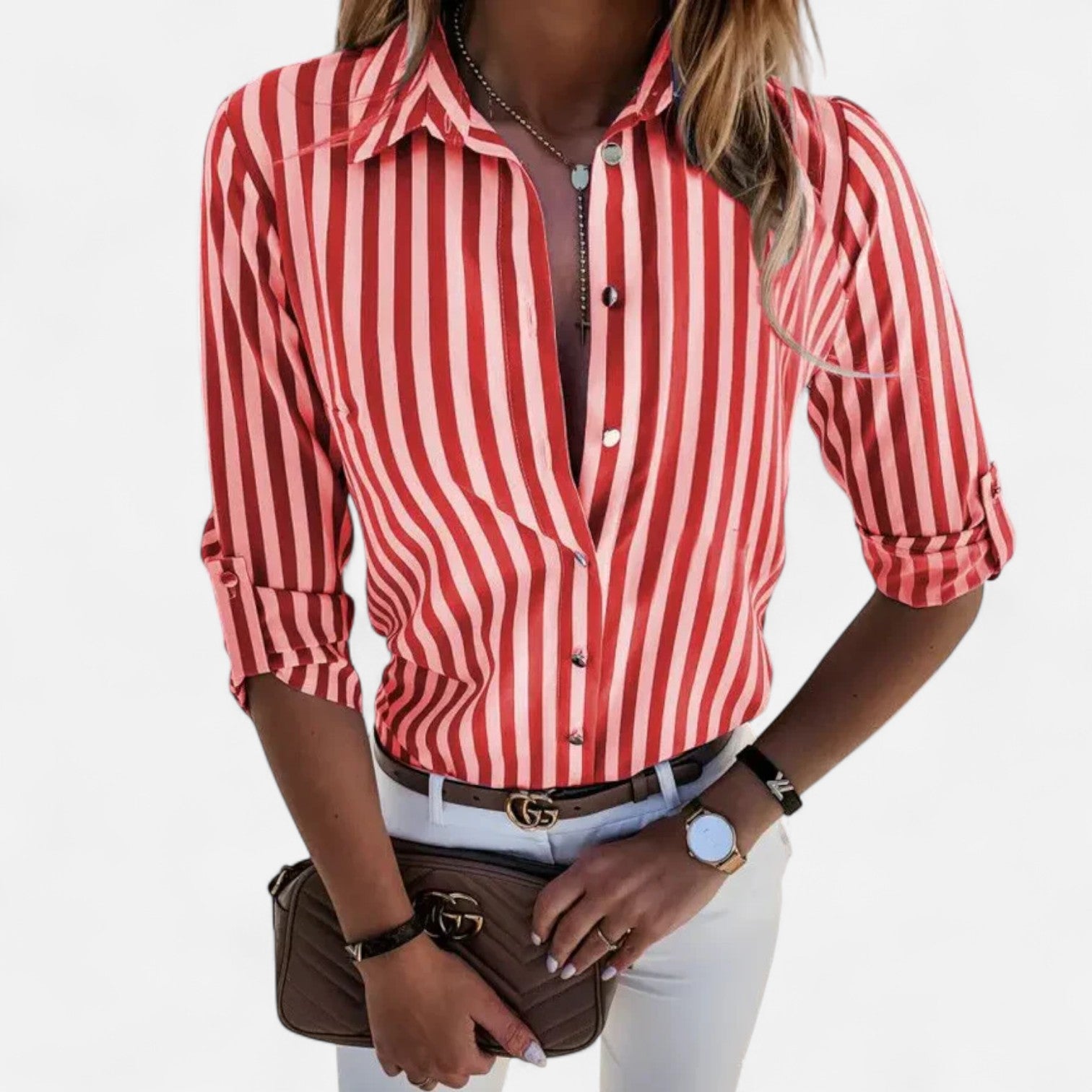 Velour Mode | Blouse Rayée Femme Style Marin – Charme Nautique, Élégance Quotidienne