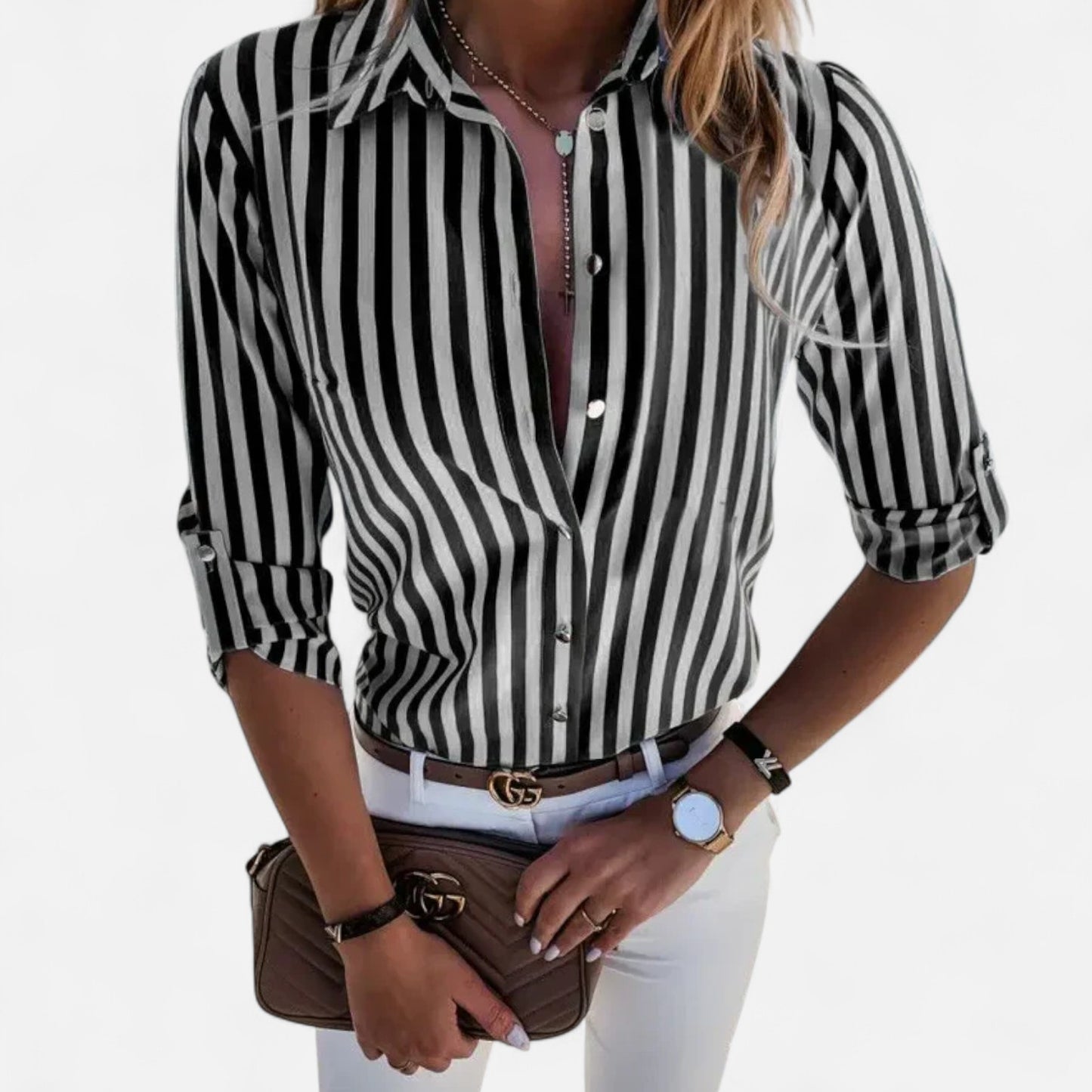 Velour Mode | Blouse Rayée Femme Style Marin – Charme Nautique, Élégance Quotidienne