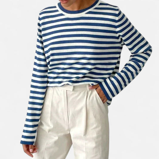 Velour Mode | Haut estival chic à rayures fines