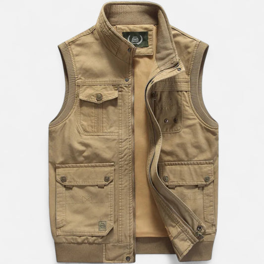 Velour Mode | Gilet Homme Multi-Poches Style Vintage – Fonctionnalité Authentique, Esprit Héritage