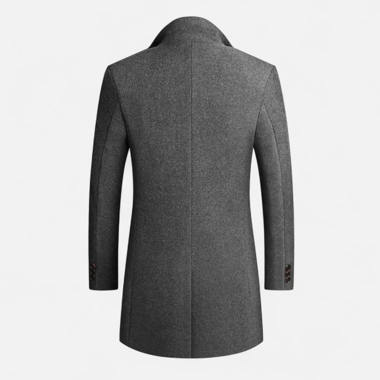 Velour Mode | Manteau Long Homme à Boutonnage Classique et Revers Crantés
