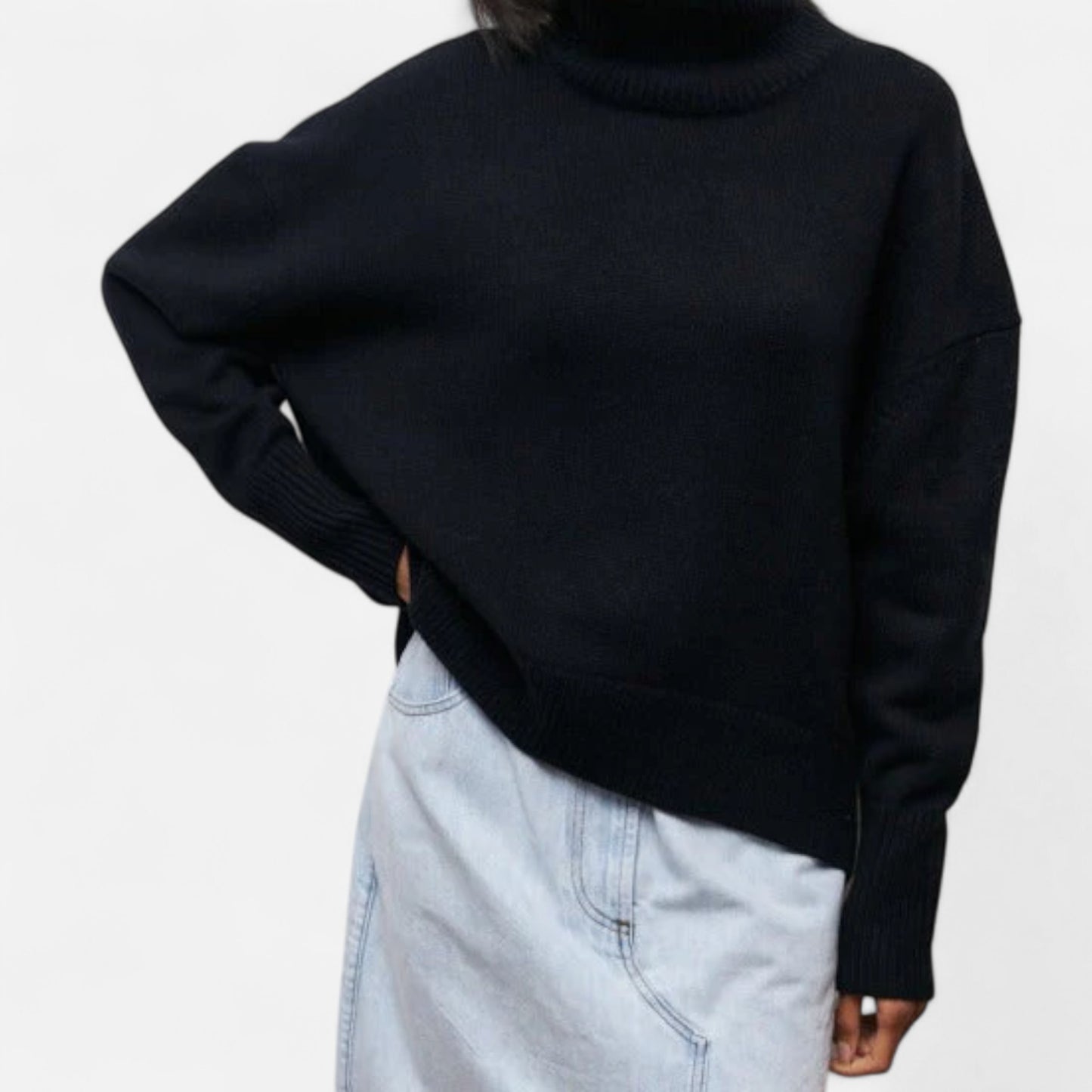 Velour Mode | Pull à col roulé élégant pour femme