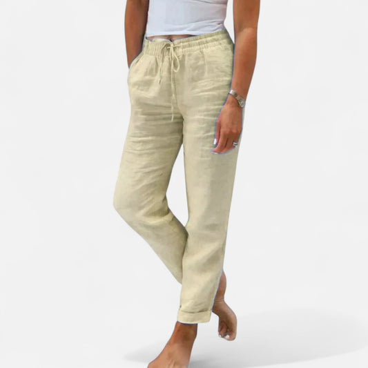Velour Mode | Pantalon en Lin pour Femme – Légèreté et Élégance Décontractée