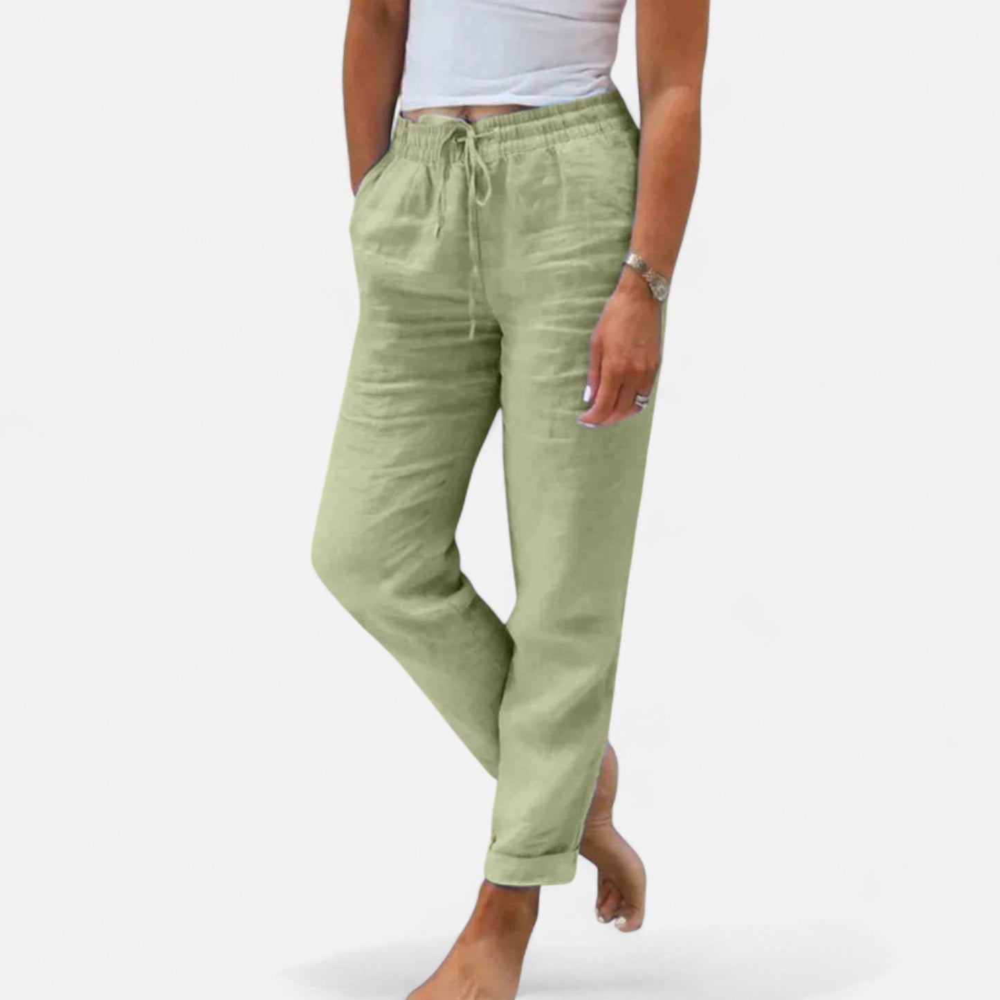 Velour Mode | Pantalon en Lin pour Femme – Légèreté et Élégance Décontractée