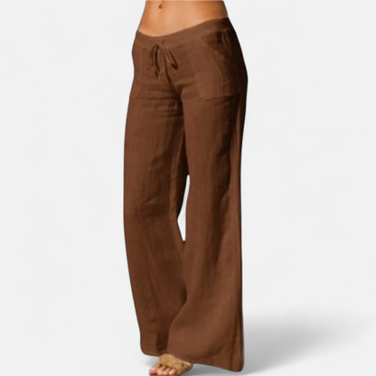 Velour Mode | Pantalon Femme à Jambes Larges – Allure Fluide, Élégance Majestueuse