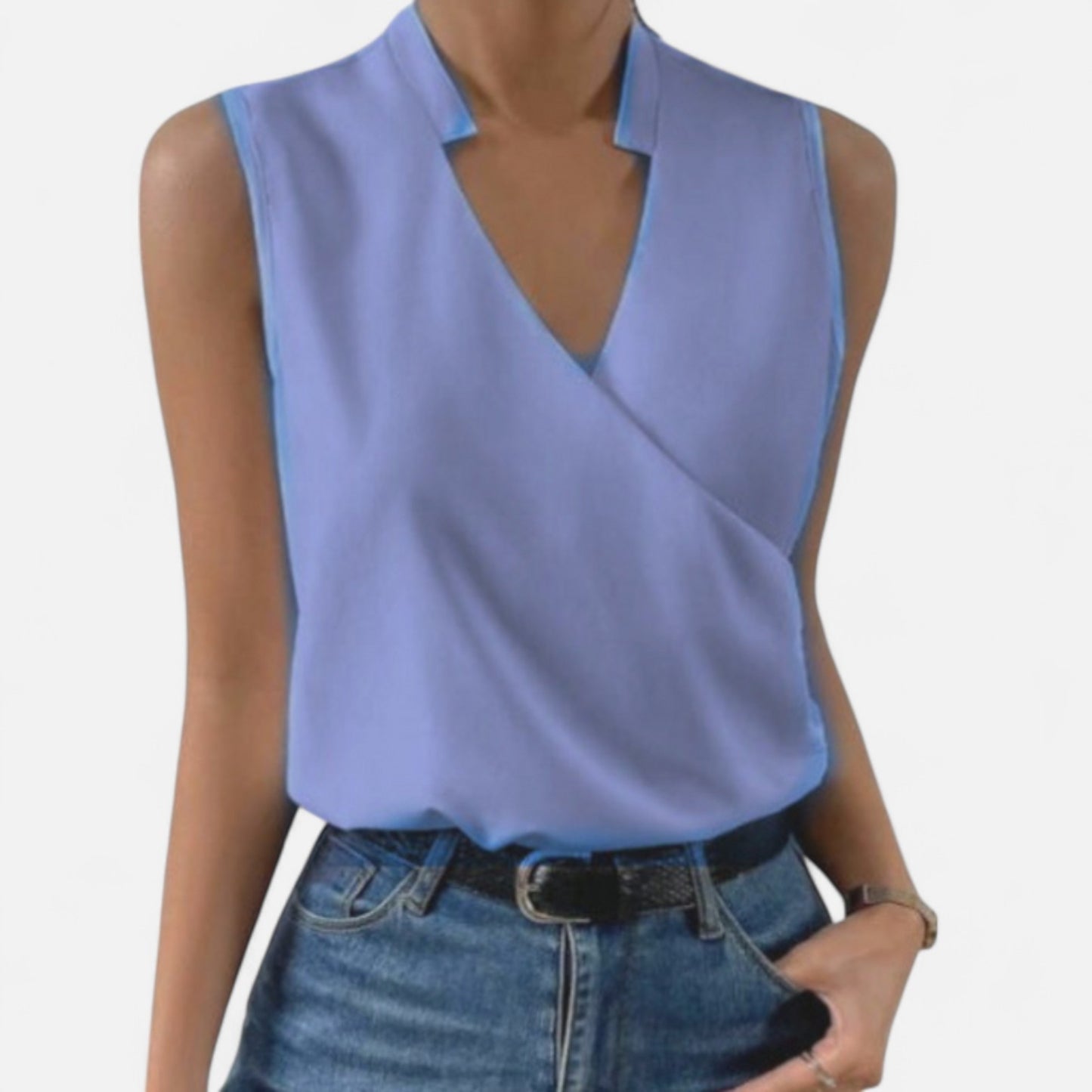 Velour Mode | Haut d'Été Femme Col V – Douceur Légère, Élégance Naturelle