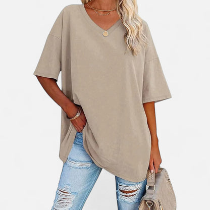 Velour Mode | Chemise Femme Épaules Tombantes en Coton – Décontraction Élégante, Confort Haut de Gamme