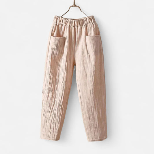 Velour Mode | Pantalon Femme Taille Haute – Allure Élancée, Élégance Structurée
